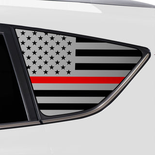 Buy thin-red-line Quarter Window American Flag Vinyl Decal Stickers Fits Toyota Rav4 2013-2018