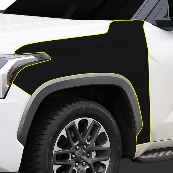 Fits Toyota Sequoia 2023+ Precut Premium Gloss Black Carbon Fiber Fender Paint Protection Film PPF Decal Film Kit