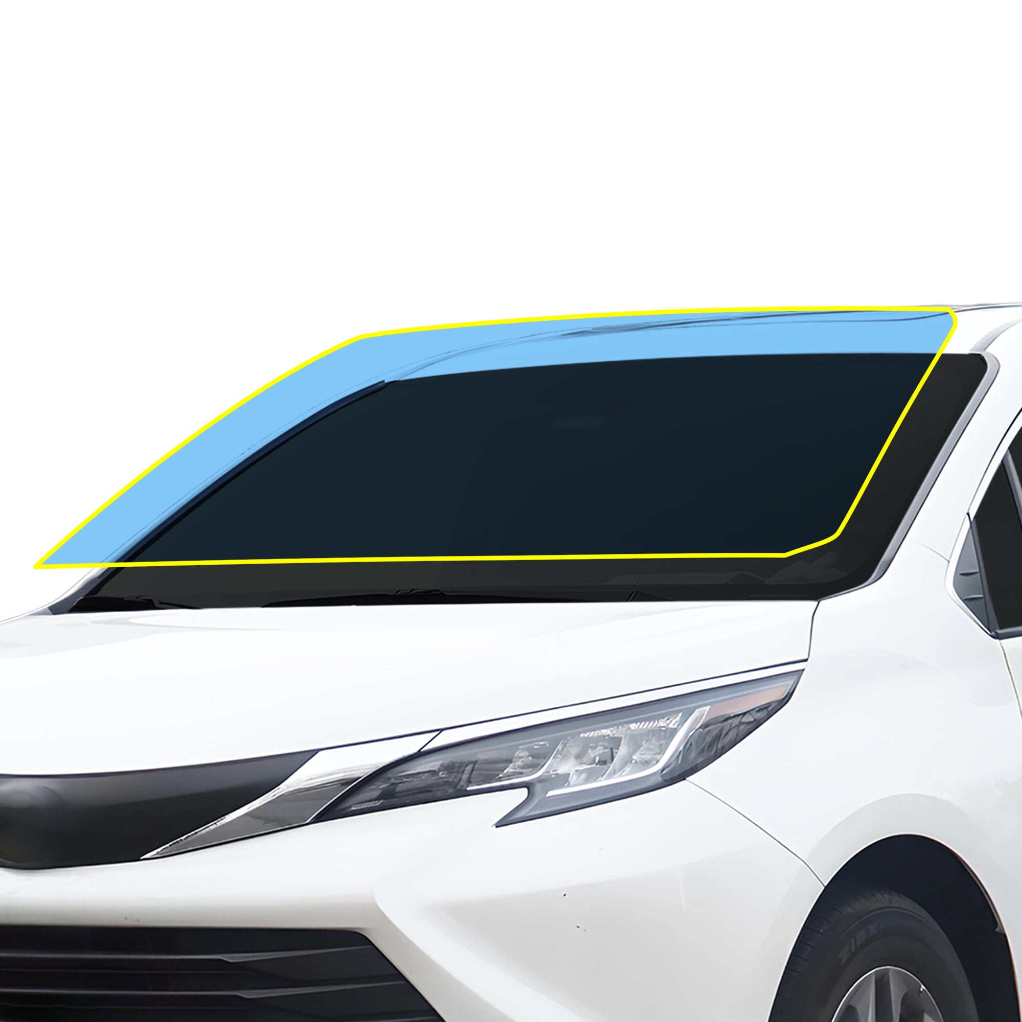 For Toyota Sienna 2021+ Precut Front Rear Windshield Premium Protection Self Healing Film Kit - Bogar Tech Designs