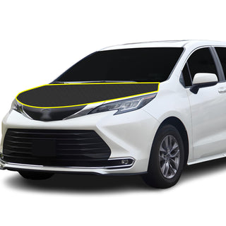 Fits Toyota Sienna 2021+ Precut Premium Gloss Black Carbon Fiber Hood Paint Protection Film PPF Decal Film Kit