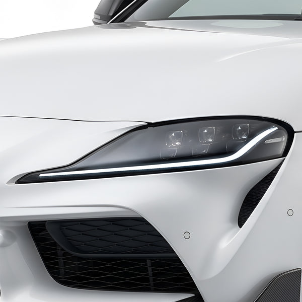 Toyota Supra 2020–2026 Dark Smoke Headlight & Taillight Tint Kit – Precut Vinyl Lens Overlays