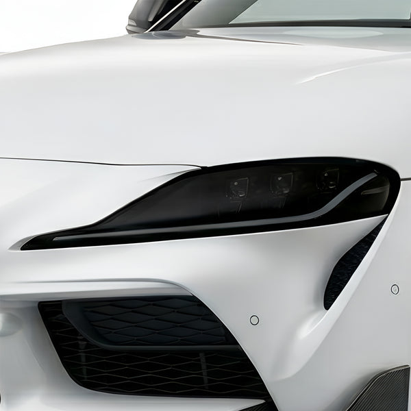 Toyota Supra 2020–2026 Dark Smoke Headlight & Taillight Tint Kit – Precut Vinyl Lens Overlays