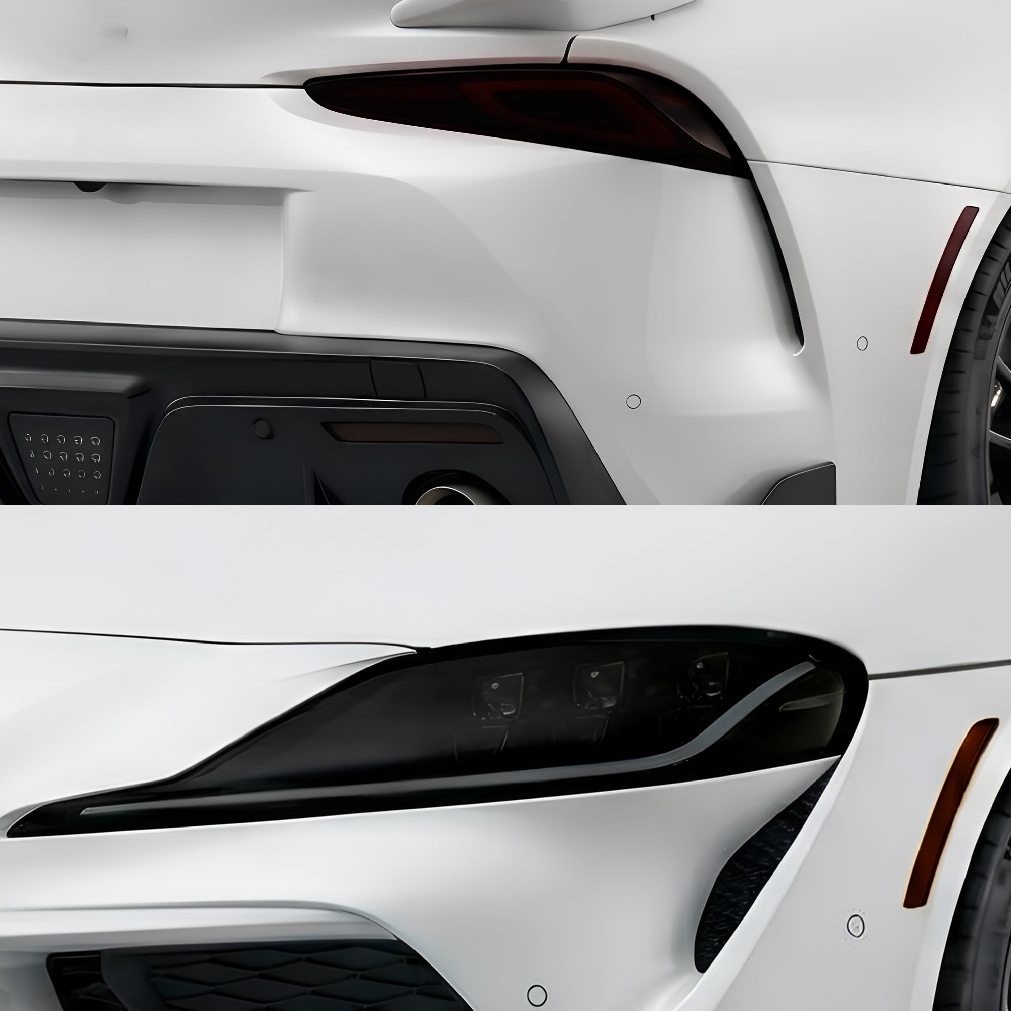 Toyota Supra 2020–2026 Dark Smoke Headlight & Taillight Tint Kit