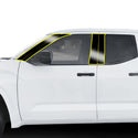 Two 2 Tone Pillar Cover Blackout Vinyl Decal Sticker Overlay Film Fits Toyota Tundra 2022 2023