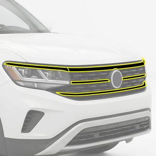 Volkswagen Atlas Cross Sport 2020-2026 Blackout Chrome Delete Kit - Precut Gloss Black Vinyl Overlays