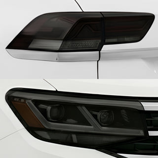 Volkswagen Atlas Cross Sport 2020–2023 Dark Smoke Headlight & Taillight Tint Kit – Precut Vinyl Lens Overlays