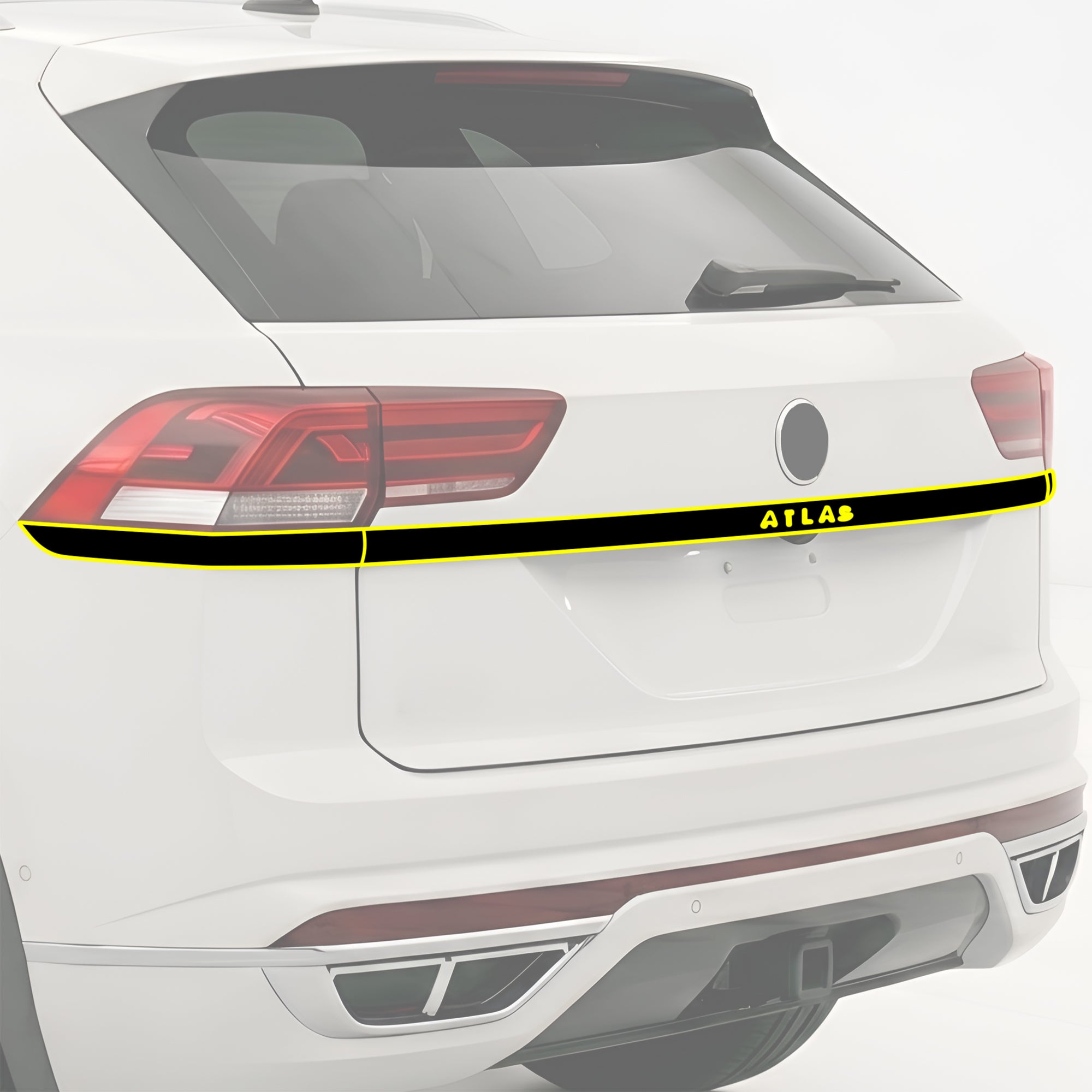 Volkswagen Atlas Cross Sport 2020-2026 Blackout Chrome Delete Kit - Precut Gloss Black Vinyl Overlays