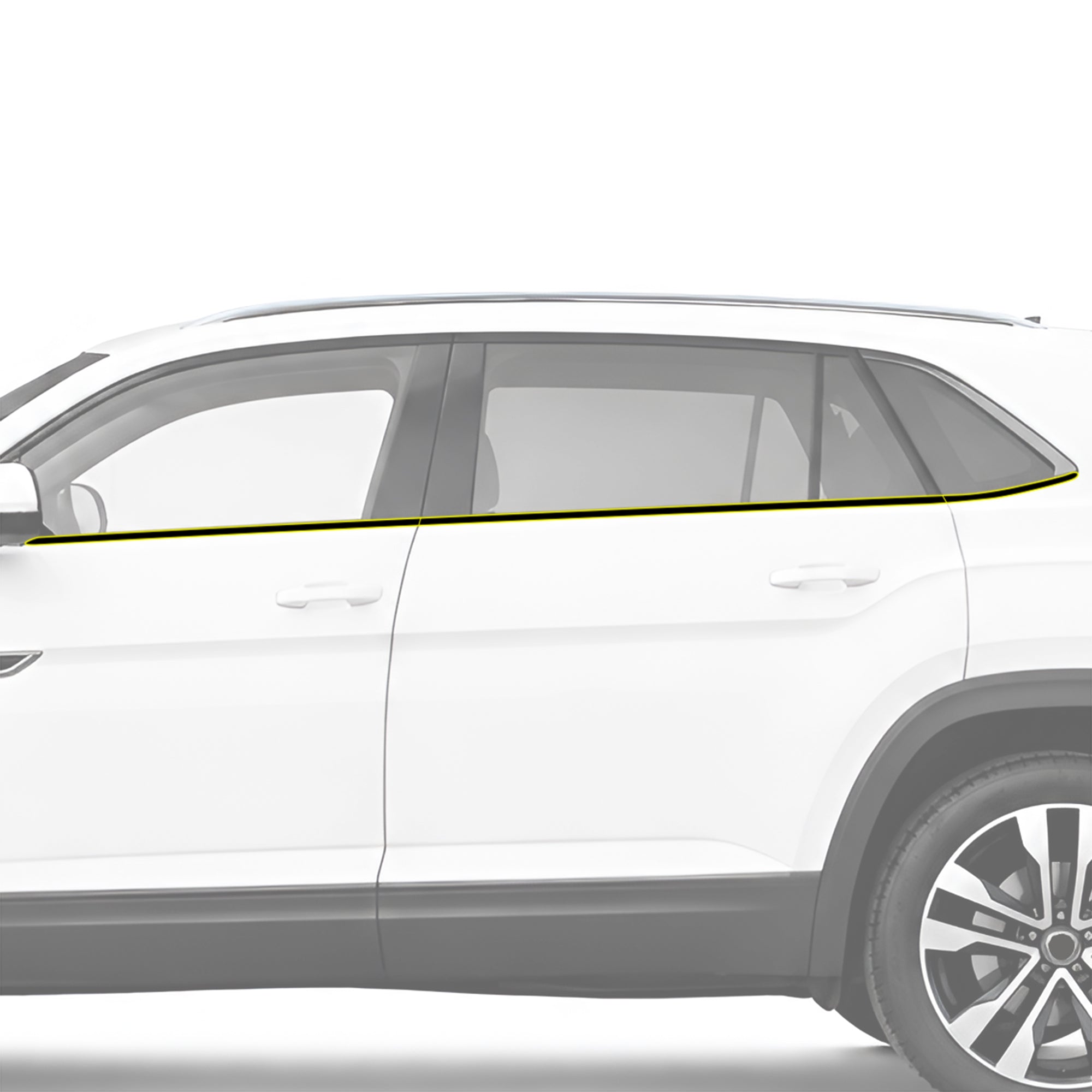Volkswagen Atlas Cross Sport 2020-2026 Blackout Chrome Delete Kit - Precut Gloss Black Vinyl Overlays