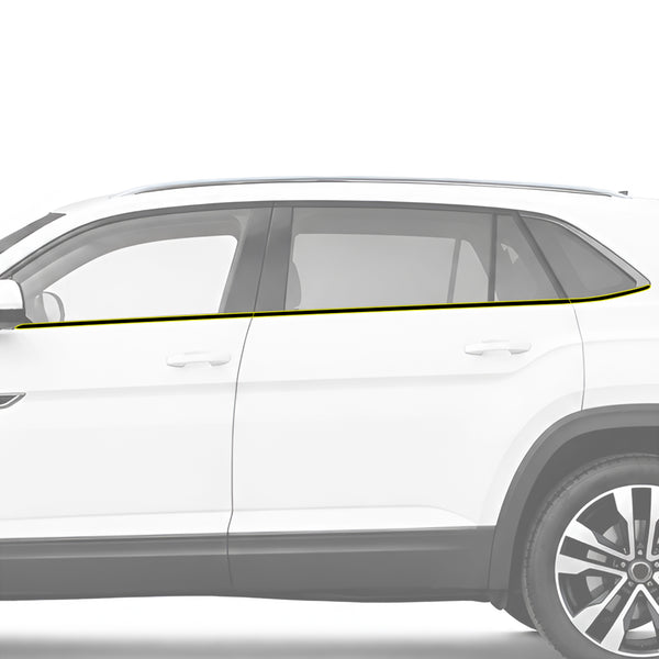 Volkswagen Atlas Cross Sport 2020-2026 Blackout Chrome Delete Kit - Precut Gloss Black Vinyl Overlays