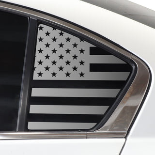 Main 2013 2017 honda accord quarter window american flag decal matte black