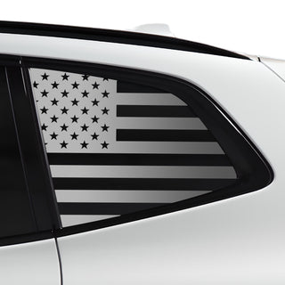 Main 2018 2024 bmw x3 quarter window decal american flag matte black