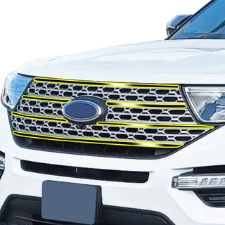 Main 2020 2023 ford explorer chrome delete gloss black no logo