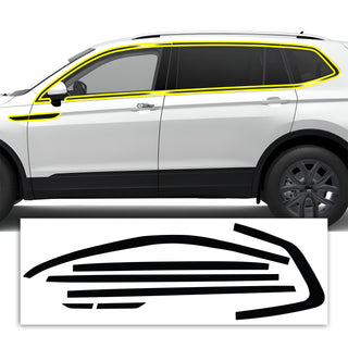 Main 2023 volkswagen tiguan side chrome delete gloss black