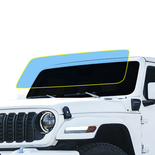 Main 2024 jeep wrangler 4xe front windshield clear bra ppf