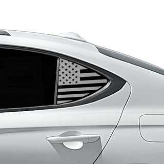 Main genesis g70 2019 quarter window decal american flag matte black