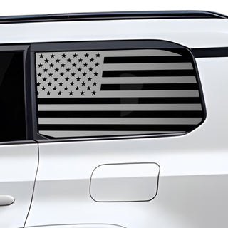Main lexus gx 2024 quarter window decal american flag matte black