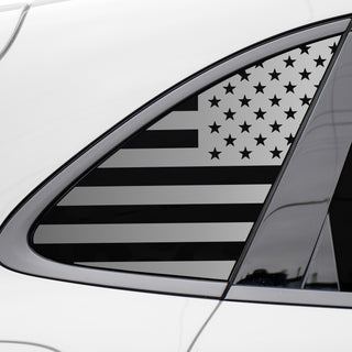 Main porsche macan 2015 2021 quarter window american flag matte black