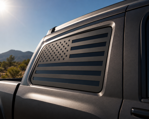 Matte black flag