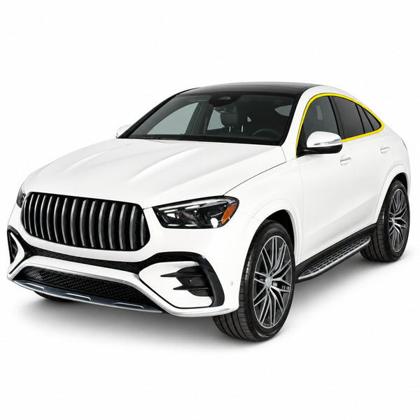 Mercedes Benz GLE Coupe 2021-2026 Blackout Chrome Delete Kit - Precut Gloss Black Vinyl Overlays