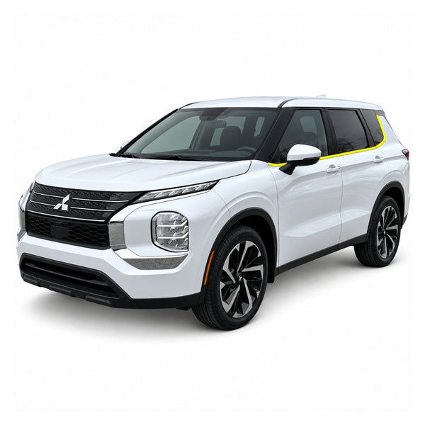 Mitsubishi Outlander 2022-2026 Blackout Chrome Delete Kit - Precut Gloss Black Vinyl Overlays