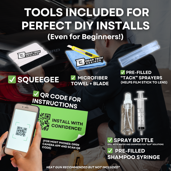 Kia Telluride 2027+ Dark Smoke Headlight & Taillight Tint Kit – Precut Vinyl Lens Overlays Film