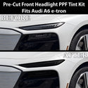 Audi A6 S6 e-tron 2025-2027 Dark Smoke Headlight & Taillight Tint Kit – Precut Vinyl Lens Overlays Film