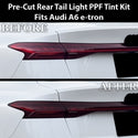 Audi A6 S6 e-tron 2025-2027 Dark Smoke Headlight & Taillight Tint Kit – Precut Vinyl Lens Overlays Film