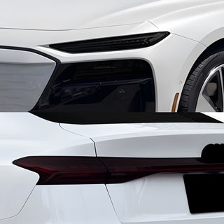 Audi A6 S6 e-tron 2025-2027 Dark Smoke Headlight & Taillight Tint Kit – Precut Vinyl Lens Overlays Film