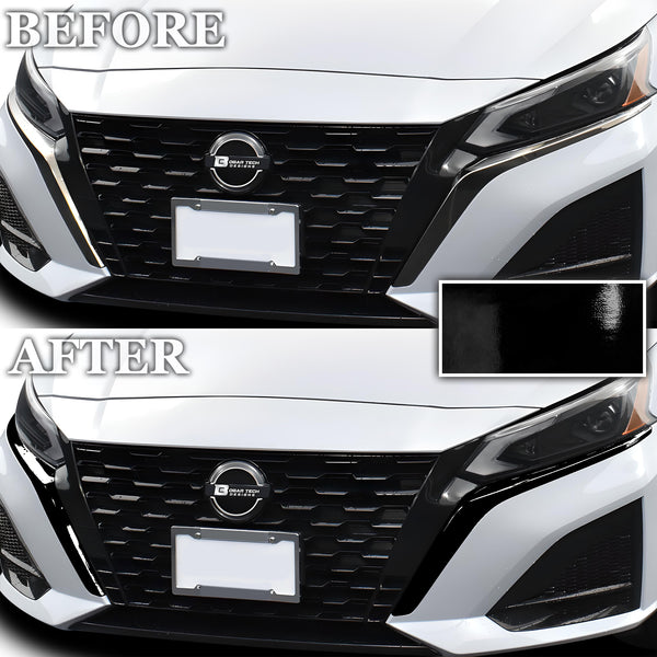 Vinyl Chrome Delete Wheel Sides Front Rear Bumper Trim Blackout Decal Stickers Overlay Film Fits Nissan Altima