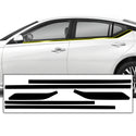 Vinyl Chrome Delete Wheel Sides Front Rear Bumper Trim Blackout Decal Stickers Overlay Film Fits Nissan Altima