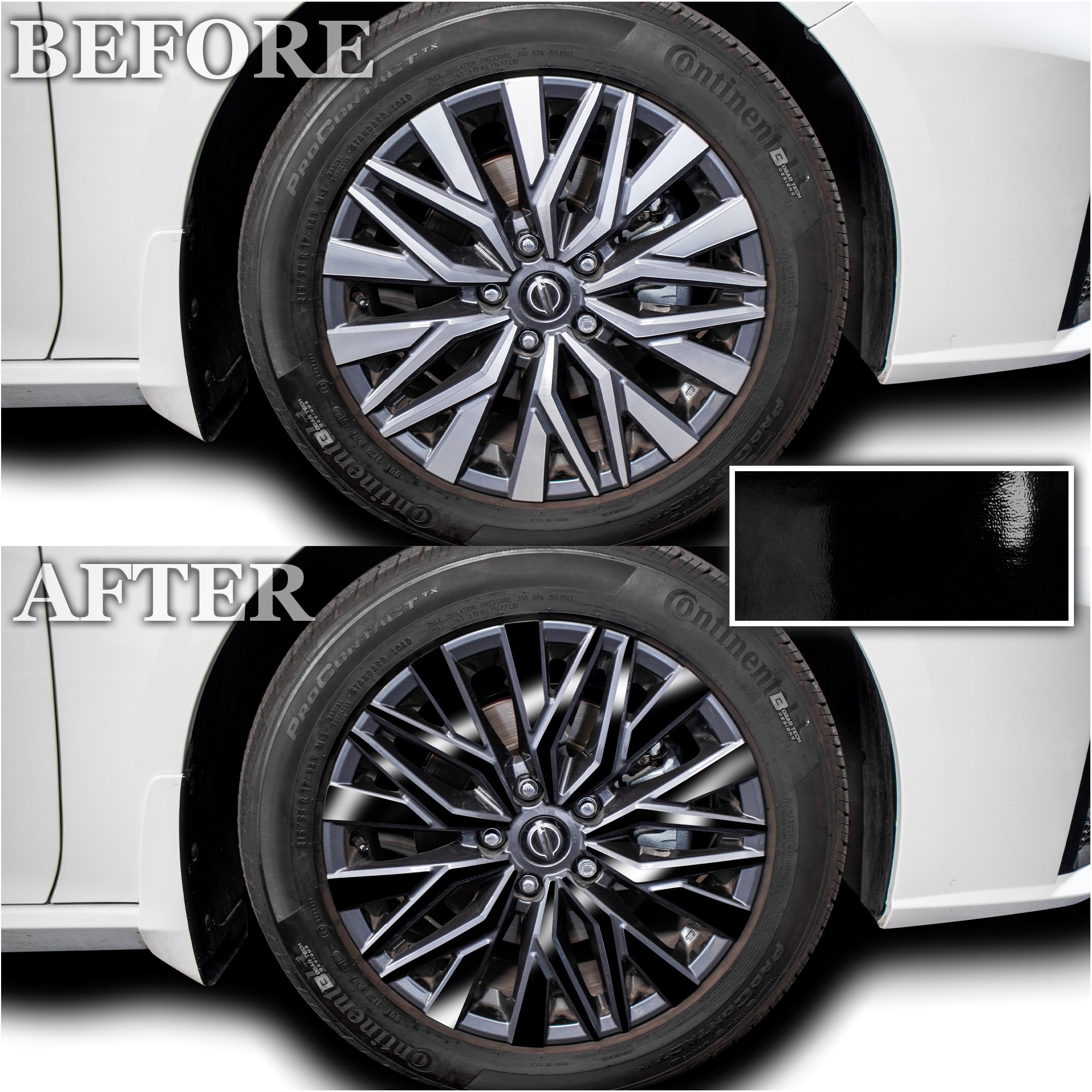 Vinyl Chrome Delete Wheel Sides Front Rear Bumper Trim Blackout Decal Stickers Overlay Film Fits Nissan Altima 2019 - 2025 - Bogar Tech Designs