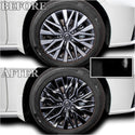 Vinyl Chrome Delete Wheel Sides Front Rear Bumper Trim Blackout Decal Stickers Overlay Film Fits Nissan Altima