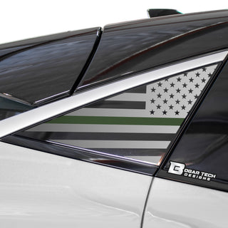 Buy thin-green-line Quarter Window American Flag Vinyl Decal Stickers Fits Nissan Ariya 2023 2024