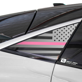 Buy thin-pink-line Quarter Window American Flag Vinyl Decal Stickers Fits Nissan Ariya 2023 2024