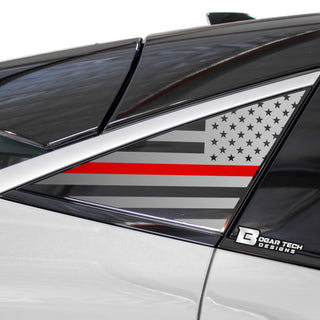 Buy thin-red-line Quarter Window American Flag Vinyl Decal Stickers Fits Nissan Ariya 2023 2024