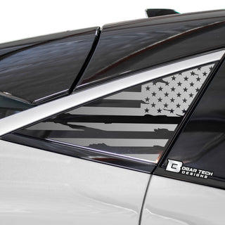 Quarter Window American Flag Vinyl Decal Stickers Fits Nissan Ariya 2023 2024