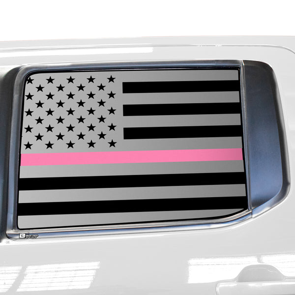 Side Window American Flag Vinyl Decal Stickers Fits Nissan Frontier Crew Cab 2022-2025