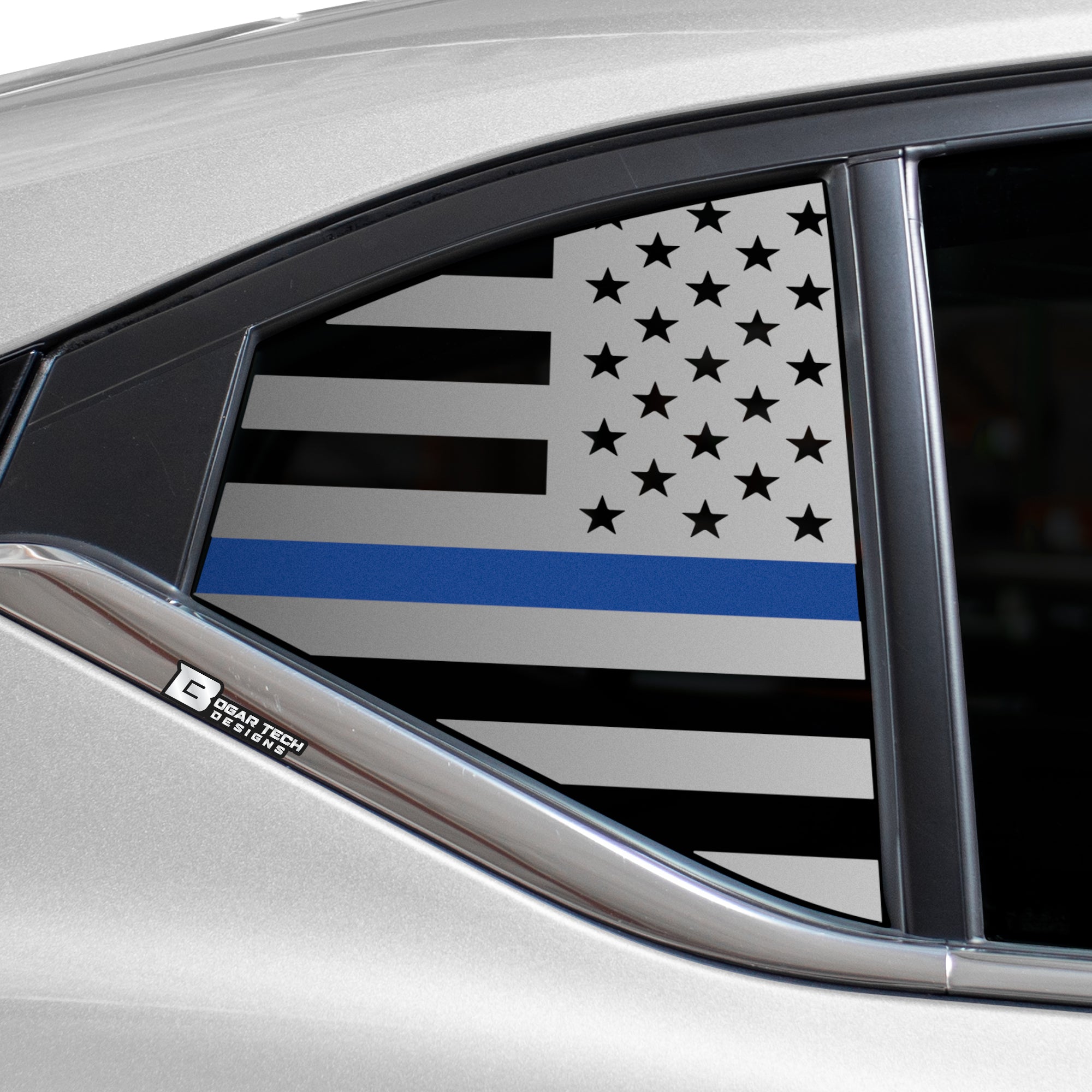 Quarter Window American Flag Vinyl Decal Stickers Fits Nissan Sentra 2020 - 2025 - Bogar Tech Designs