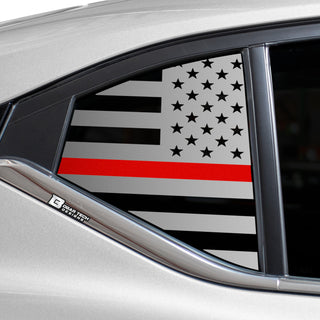 Buy thin-red-line Quarter Window American Flag Vinyl Decal Stickers Fits Nissan Sentra 2020-2024