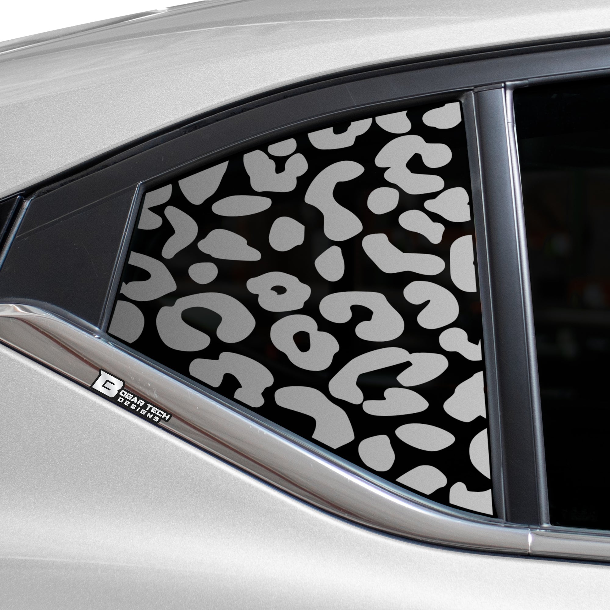 Animal Leopard Cheetah Cow Window Vinyl Decal Stickers Fits Nissan Sentra 2020 - 2024 - Bogar Tech Designs