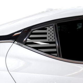 Nissan maxima quarter window american flag main matte black