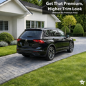 Volkswagen Tiguan 2018-2024 Blackout Chrome Delete Kit - Precut Gloss Black Vinyl Overlays