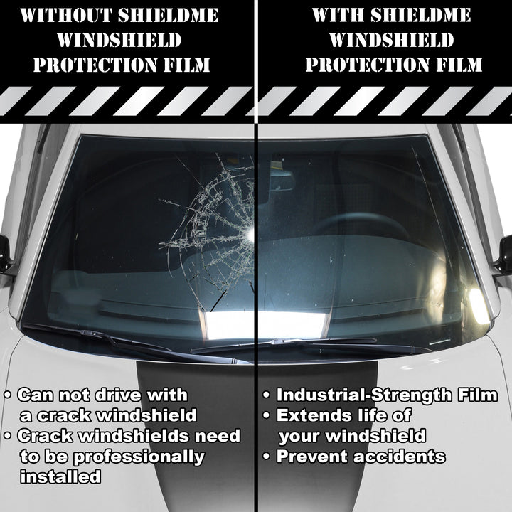 ShieldMe PREMIUM Automotive Windshield Shatter and Crack Proof Self Healing Protective Film Roll Sheet - Bogar Tech Designs