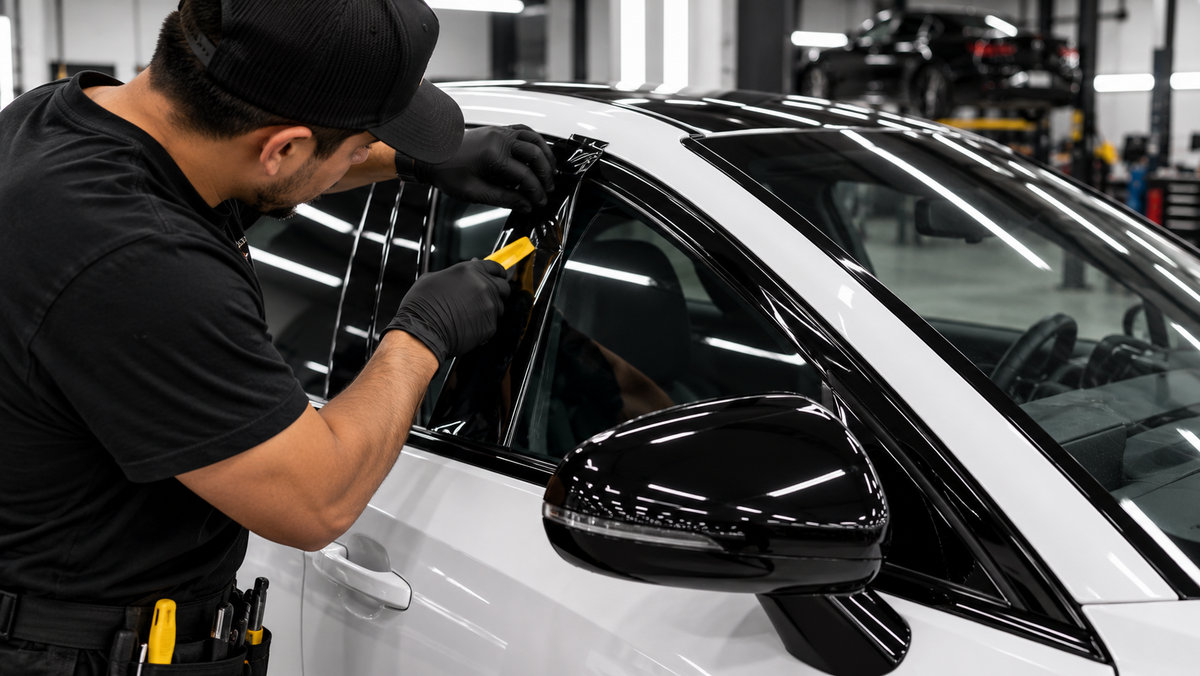 Professional vehicle wrap shop