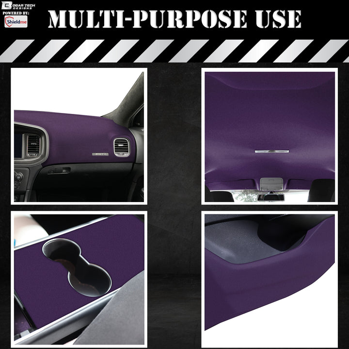 ShieldMe PREMIUM Velvet Fabric Upholstery Automotive Wrap Film Sheet For Dashboard Door Panel Trim Center Console Roof Headliner - Bogar Tech Designs
