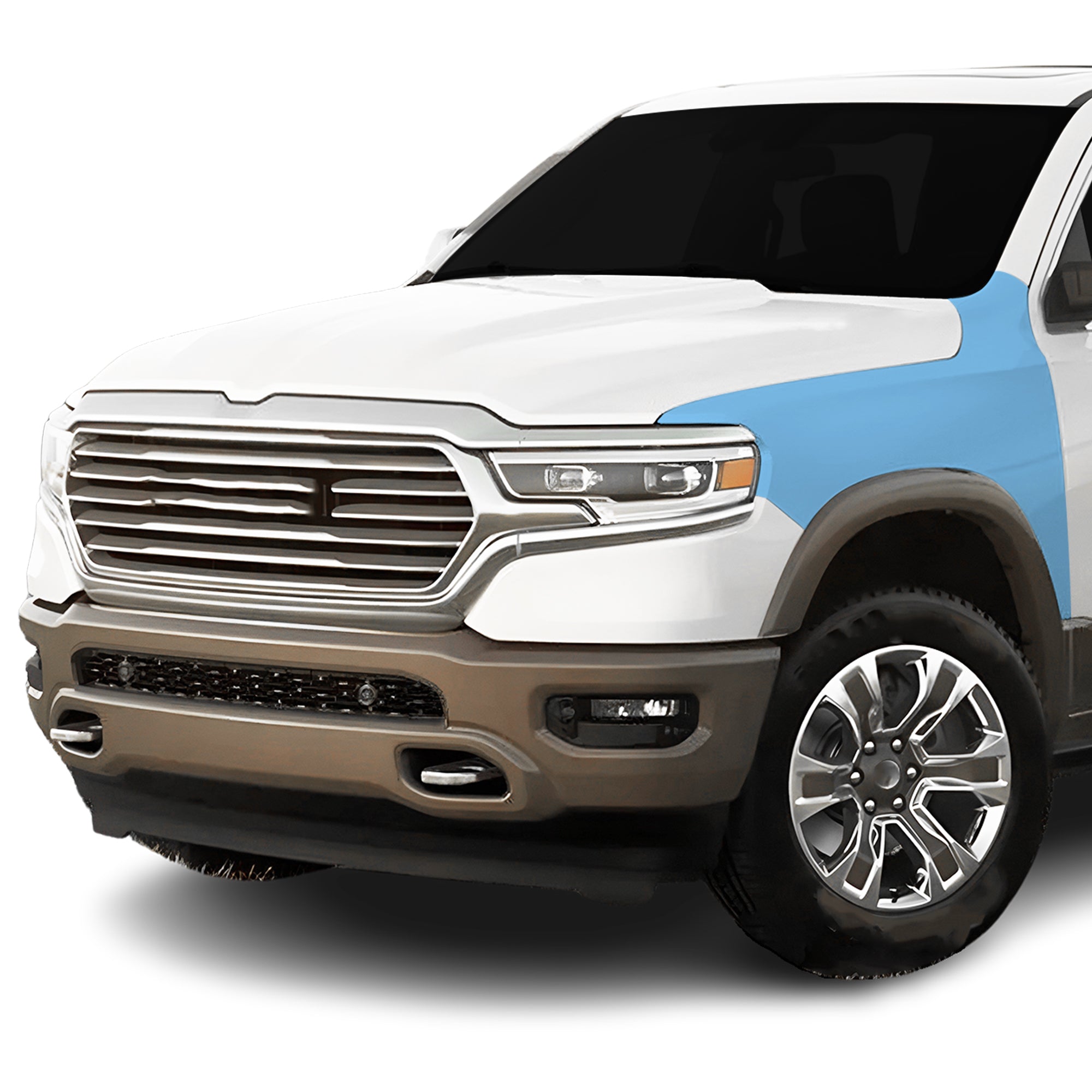 Fits Ram 1500 (Laramie & Limited Longhorn & Limited) 2019+ Precut Premium Paint Protection Film Clear Bra PPF Decal Film Kit Cover - Bogar Tech Designs