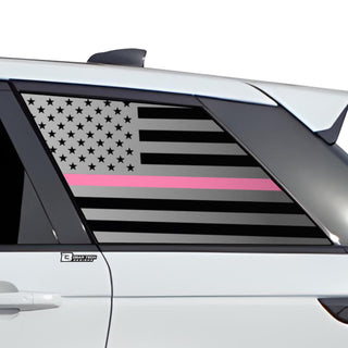 Buy thin-pink-line Quarter Window American Flag Vinyl Decal Stickers Fits Range Rover Sport 2018-2022