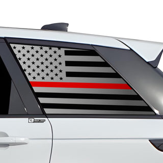 Buy thin-red-line Quarter Window American Flag Vinyl Decal Stickers Fits Range Rover Sport 2018-2022