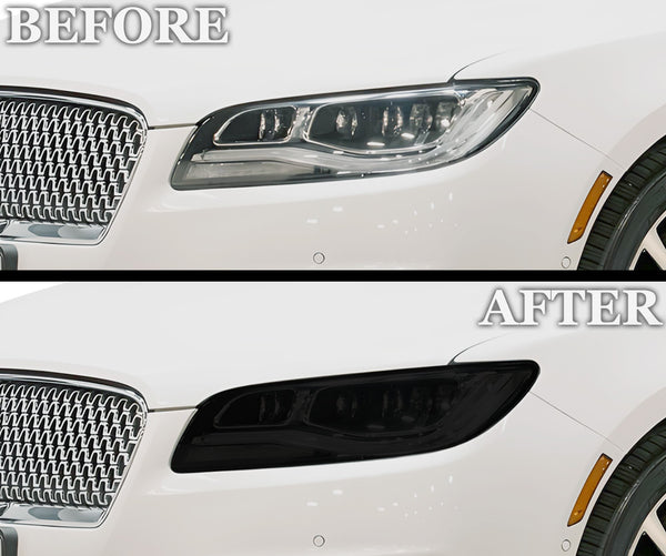 Full Headlight Taillight Precut Smoked PPF Tint Kit Film Overlay Fits Lincoln MKZ