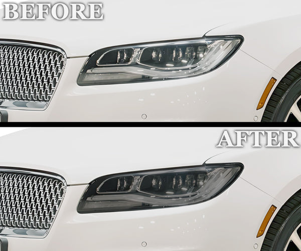 Full Headlight Taillight Precut Smoked PPF Tint Kit Film Overlay Fits Lincoln MKZ